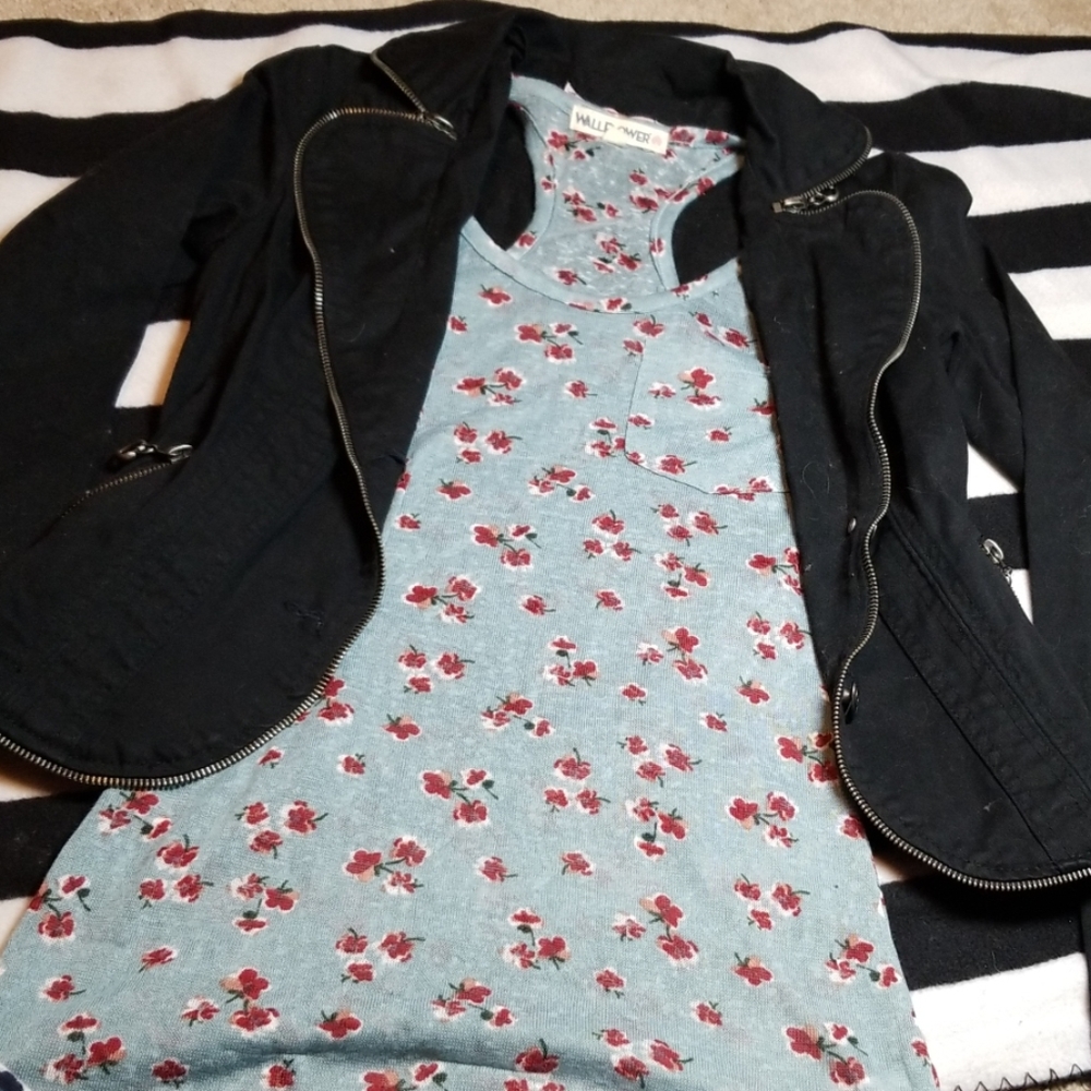 Powder blue racerback tank